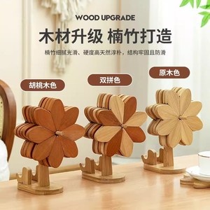 Soporte de Madera para Teléfono con Base Giratoria para Escritorio, Soporte Multifuncional para Palillos - Product Image 2