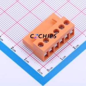 JL396-39606O01 Plug-in Terminal Block P=3.96mm Connector ( Connector Type: Plug )( Construction: 1x6P )( Pitch: 3.96mm ) - Product Image 1