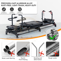 Machine de Pilates et de Yoga Emax Portable Réglable en Alliage d'Aluminium Megacore Reformer pour Entraînement Corporel en Studio et Musculation