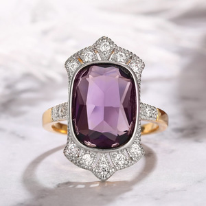 Anello Rettangolare dal Design Vintage in Stile Francese per Donne - Product Image 1