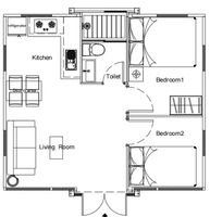 Maison préfabriquée de luxe portable, conteneur extensible en acier de 20, 30 ou 40 pieds, bureau mobile avec 2 chambres pour usage extérieur