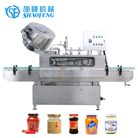 Salade Sauce Mayonnaise Miel Confiture Alimentaire Automatique Twist Off Vapeur Vide Vis Plastique Bocal En Verre Bouteille Machine De Capsulage