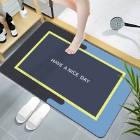 Tapis de haute qualité dans la salle de bain tapis de diatomées pour douche anti-moisissure avec bain absorbant l'eau tapis absorbant l'eau diatomée