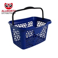 Panier à roulettes en plastique moyen de 40 litres, léger et robuste, avec roues