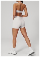 Ensemble de yoga 2 pièces TongJoes pour femme, texture crémeuse, respirant, élastique, séchage rapide, décontracté, pour le sport et le fitness