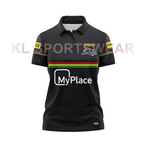 2024 पैंथर्स रग्बी लीग गुलाबी जर्सी पुरुषों के लिए उच्च गुणवत्ता कस्टम ऑस्ट्रेलियाई फुटबॉल पोलो - Product Image 4