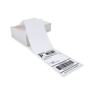 4" X 6" White Perforated Direct Thermal Address Shipping Thermal <strong>Printer</strong> Compatible Fan Fold 4x6 <strong>Label</strong> - Product Image 3