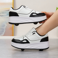 Chaussures à roulettes de mode en gros pour enfants, nouveaux styles, chaussures de sport confortables pour hommes, baskets décontractées en cuir de luxe pour garçons