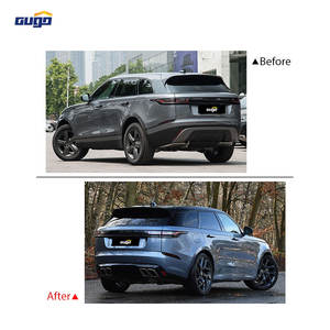 GUGO 2021-2024 Parachoques delantero y trasero de fibra de vidrio Actualización UV/Resistencia a la corrosión Accesorio Atornillable para el modelo <span class=keywords><strong>Velar</strong></span> <span class=keywords><strong>SVR</strong></span> - Product Image 3