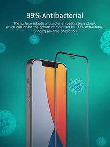 <span class=keywords><strong>Protector</strong></span> de Pantalla de Vidrio Templado Antibacterial para <span class=keywords><strong>iPhone</strong></span> <span class=keywords><strong>12</strong></span>, Cobertura Total Premium 9H 2.5D para <span class=keywords><strong>iPhone</strong></span> <span class=keywords><strong>12</strong></span> Pro Max - Product Image 2