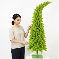Sapin de Noël Artificiel sur Pied avec Base en Plastique, Branches Pliables Personnalisables, Décoration Intérieure pour les Fêtes