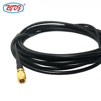 Assemblage de câble RF d'alimentation d'usine connecteur coaxial BNC mâle à 10-32 M5 Microdot UNF mâle avec assemblage de câble de raccordement RG174