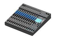 Console de mixage audio professionnelle 16 canaux avec interface USB intégrée pour studio d'enregistrement et diffusion en direct
