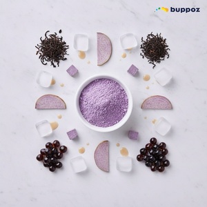 Kit de thé au lait instantané Taro Boba Bubble Tea, 5 portions/boîte - Product Image 5