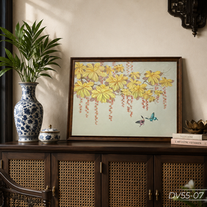 Factory Direct Gold Foil Flower Wall Art Premium Home Decorative <b>Painting</b> Vietnam OEM ODM Service DV55-07 - Product Image 3