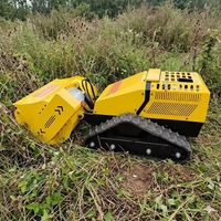 Tondeuse à gazon télécommandée 800 1000 mm de largeur de coupe Portée de 200 m Précision et efficacité Bouton d'arrêt d'urgence à une touche