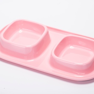 Moderno Plato Cuadrado de Melamina para Mascotas, Recipiente para Comida y Agua para Mascotas, Suministros Diarios para Mascotas Domésticas - Product Image 2