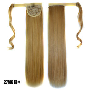 Extensions <span class=keywords><strong>de</strong></span> <span class=keywords><strong>queue</strong></span> <span class=keywords><strong>de</strong></span> <span class=keywords><strong>cheval</strong></span> synthétiques à clipser, effet naturel, 22 pouces, vente en gros - Product Image 4