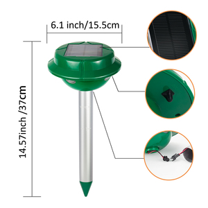 דוחה נחשים, חפרפרות, וולנים וגופרים סולארי חיצוני, עמיד למים, אוטומטי, בעל רטט חזק במיוחד - Product Image 4