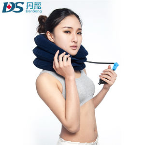 Collarín de Tracción Cervical Inflable de 3 Capas con Bomba de Aire Ajustable para Lesiones de Cuello - Product Image 3