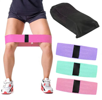 Bande de Résistance en Polyester Tricoté Cactus pour Yoga - Durable, Haute Élasticité, Antidérapante pour Entraînement de Résistance Lourd/Moyen/Léger