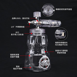 Mingou <b>Foam</b> Sprayer 8.003.42 Plastic Aluminum Car Washer High Pressure Manual Operation - Product Image 3