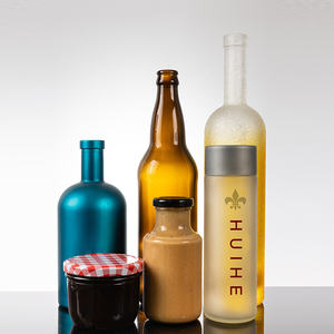 Botella de Vidrio Transparente de Alta Calidad y Bajo <span class=keywords><strong>Precio</strong></span> para Agua, Bebidas, Salsas, Ginebra, Vino, <span class=keywords><strong>Tequila</strong></span>, Venta Directa de Fábrica - Product Image 3