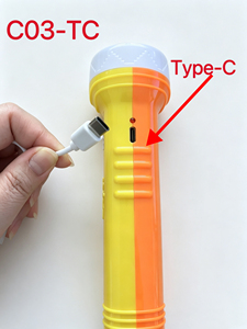 Lampe torche solaire rechargeable USB-C, éclairage LED puissant, qualité fiable, forte demande en Afrique, compétitive - Product Image 3