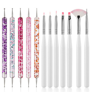 Kit Design pour les ongles, outils <span class=keywords><strong>manucure</strong></span>, création de motif pointillé, gravure, gravure, compatible Gel acrylique, <span class=keywords><strong>avec</strong></span> brosses et stylos à ongles, 20 pièces - Product Image 5
