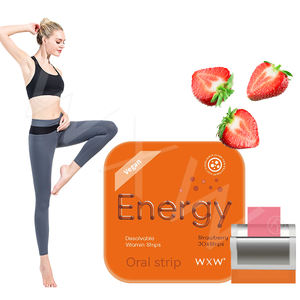 Bandes de fusion de bouche d'énergie Offre Spéciale Energy Immune Surpport Fraise Saveur Énergie Bonbons Oral Mince Bande - Product Image 1