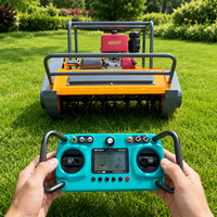 Tondeuse à fléaux industrielle télécommandée DIY, moteur sans balais, largeur de coupe 80/100 cm, conception tout-terrain robuste, 4 temps
