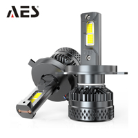 Ampoule LED V18 60W pour phare de voiture, couleur blanche, faisceau Hi/Lo H4, longue durée de vie, ventilateur de refroidissement pour kit de conversion auto/moto