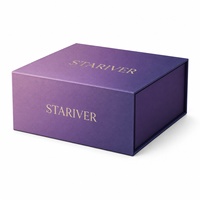 Boîte à fermeture magnétique de luxe à dégradé violet, emballage cadeau rigide avec logo personnalisé pour les marques haut de gamme