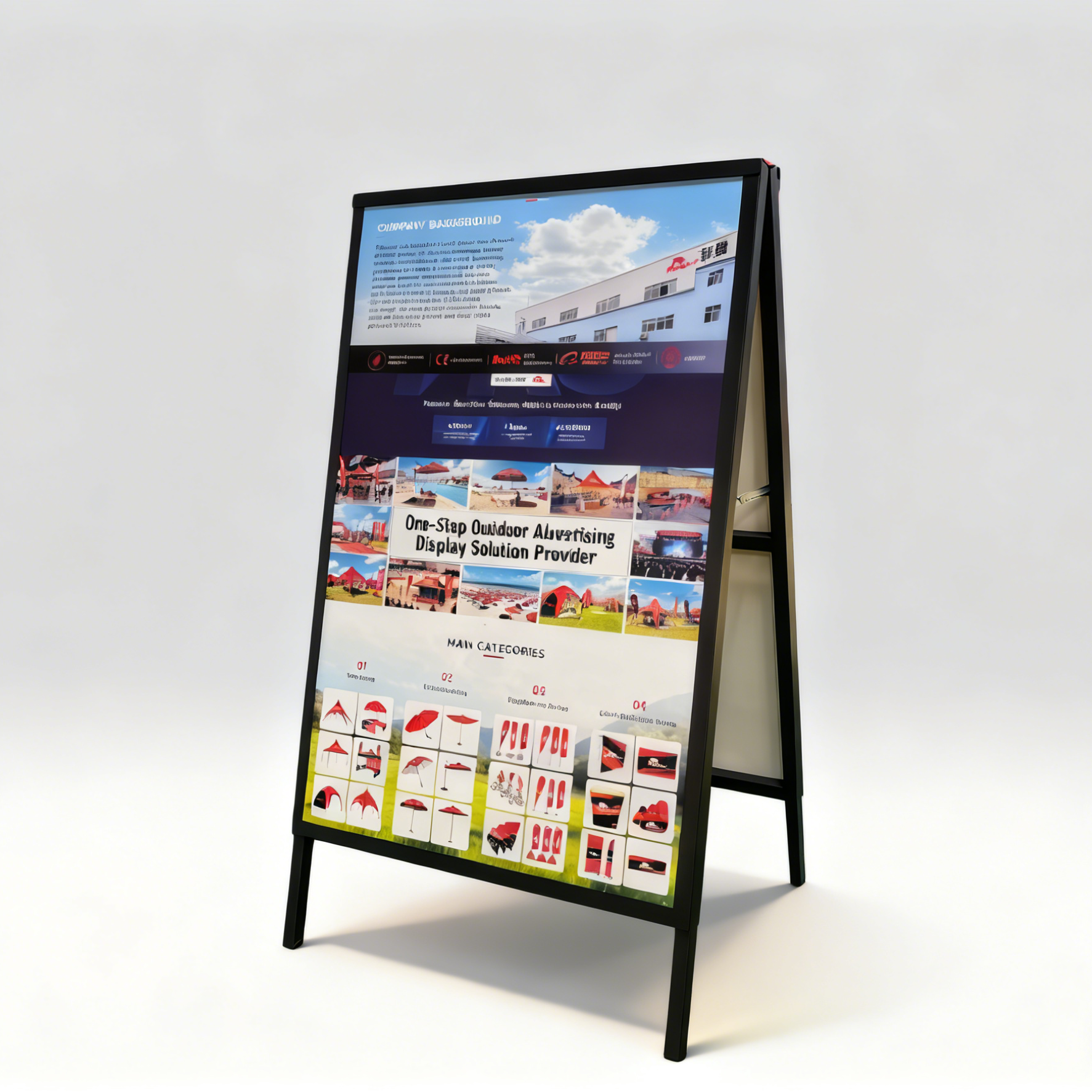 Frame with Double-sided KT Board Prints