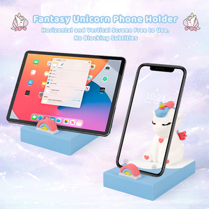 Sáng tạo thiết kế động vật Unicorn Máy tính để bàn điện thoại chủ USB <span class=keywords><strong>2</strong></span>.0 truyền dữ liệu 4 cổng USB C HUB - Product Image 6