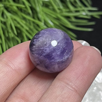 Perles de pierre brute polies DIY naturelles violettes, roses, jaunes, blanches, diamètre 2 cm, assortiment de perles, ornements de boules de cristal en configuration étoile à sept branches