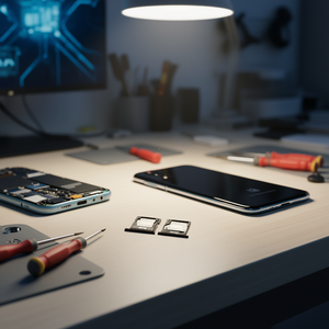 Vassoio porta SIM e Micro SD nero a doppio taglio di ricambio per Xiaomi Mi11 Lite - Product Image 2