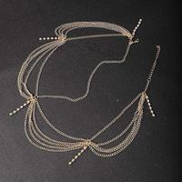 Chaîne de tête tendance et simple avec pampilles, accessoires de mariée pour le front, bijoux de cheveux en strass et cristal, bandeau indien