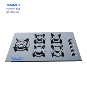Kingzan 5-pits inbouw gasfornuis energiezuinigheid klasse A++ eenvoudig schoon te maken antiaanbaklaag 34 vlambeveiliging hotel - Product Image 5