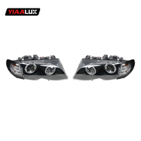 Feux avant LED pour BMW E46 4 portes 2001-2004, feux de jour DRL, clignotants LED, projecteurs à lentille bi-focus, accessoires auto