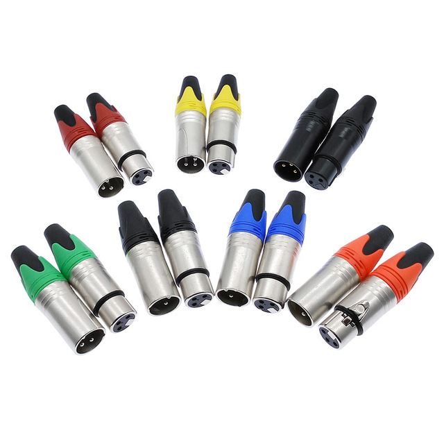 GW XLR Connector Audio Plug Microphone/Speaker Plug 3-Pin Male & Female High Performance CE Certified 24V