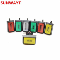 51*34mm Machine de jeu d'arcade 12V Rectangle illuminé interrupteurs à bouton-poussoir momentané boutons poussoirs avec lettres d'impression