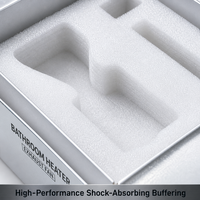 Emballage métallique haut de gamme pour l'électronique grand public, boîte personnalisée pour ventilateur d'extraction de salle de bain professionnel, design sur mesure