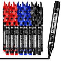 Marqueurs permanents à base d'huile, pointe ronde, séchage rapide, imperméables, encre noire, rouge, bleue, pointe de 2 mm, marqueur permanent pour marquage de produits