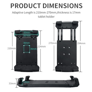 Drill Down Tablet Holder Mount con brazo de doble enchufe corto/mediano/largo para <span class=keywords><strong>SAMSUNG</strong></span> Galaxy Tab Active PRO y más - Product Image 4
