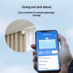 FY886 Tuya Smart <span class=keywords><strong>Home</strong></span> Zigbee Curtain Robot App Remote Control dengan Voice Linkage; Putih; Kompatibel dengan Tiang dan Tirai Roman - Product Image 4