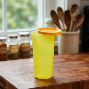 Lightweight PP Plastic <b>Cup</b> with Lid <b>Reusable</b> Travel Mug Colorful Shatterproof Water Tumbler Picnic Drinkware - Product Image 1