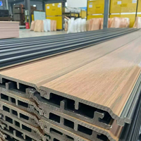Meilleures ventes de panneaux muraux en WPC avec texture de grain de bois, résistants aux intempéries, durables plus de 15 ans, pour la décoration extérieure