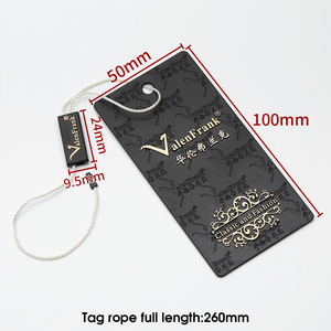 Etiquetas Colgantes de Plástico Dorado de Alta Calidad para Ropa, Etiquetas Colgantes con Logotipo OEM, Impresión de Etiquetas Colgantes para Ropa - Product Image 4