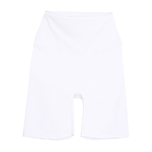 Shorts de yoga taille haute avec poches arrière, taille élastique, coupe slim, pantalon de course, motif uni, sans coutures latérales - Product Image 3